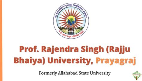 Prof. Rajendra Singh (Rajju Bhaiya) University, Prayagraj Online Apply for Provisional Degree ...