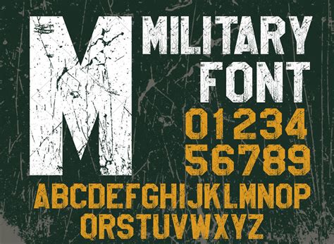 Military Font Stencil Font PNG Font Army Marine Alphabet - Etsy