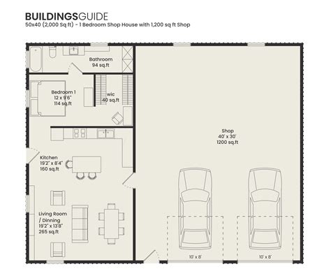 Shouse Floor Plans & Shop House Plans | Free Designs