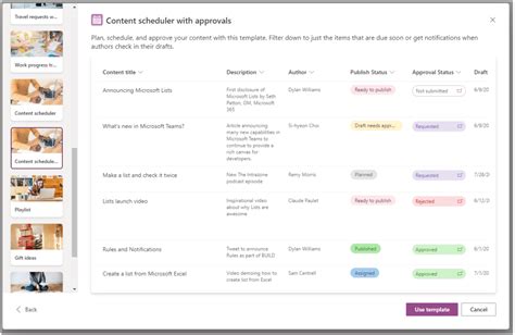 Microsoft List Content Scheduler Template: Streamline Your Content Planning and Tracking