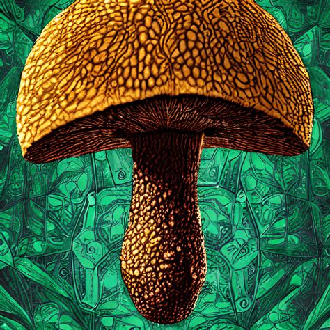 Psilocybin Mushroom Digital Art Highly Detailed · Creative Fabrica