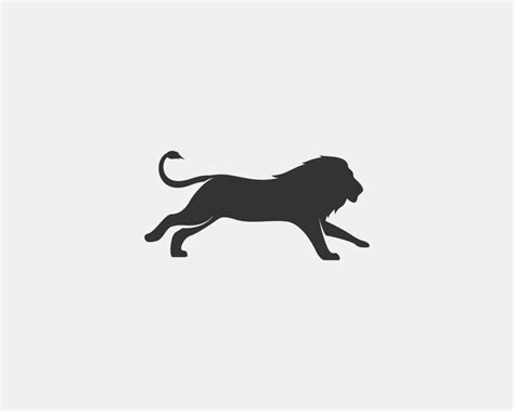 lion vector silhouette 12465426 Vector Art at Vecteezy