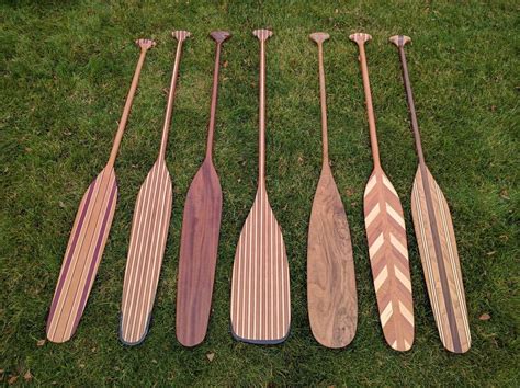 Check out some of the unique canoe and kayak paddle designs, rare woods ...