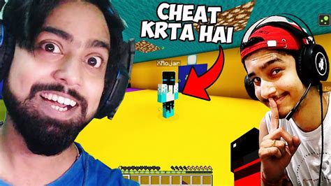 Minecraft but we Cheated in Half a Heart Parkour ( Hindi ) - YouTube