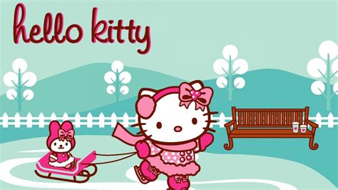 Free download Picture of Hello Kitty Wallpaper Blue and Pink with My [1600x900] for your Desktop ...