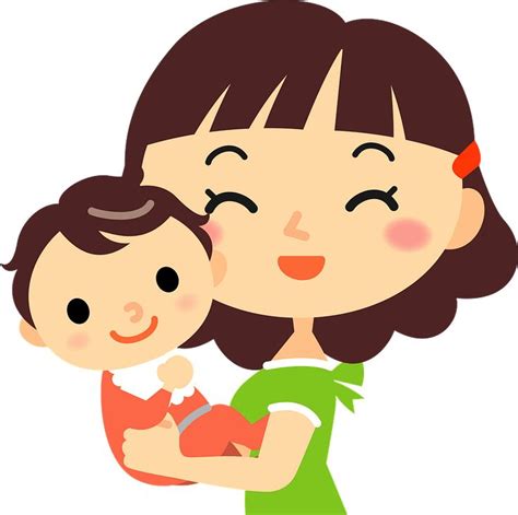 Mother Baby clipart. Dibujos animados descargar gratis. | Creazilla | Dibujos, Clipart, Dibujos ...