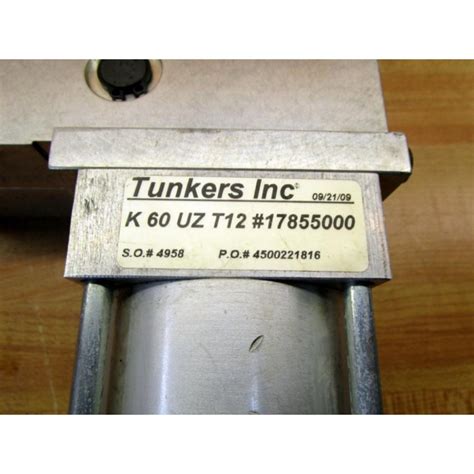 Tunkers K 60 UZ T12 Pneumatic Clamp 17855000 - New No Box - Mara Industrial