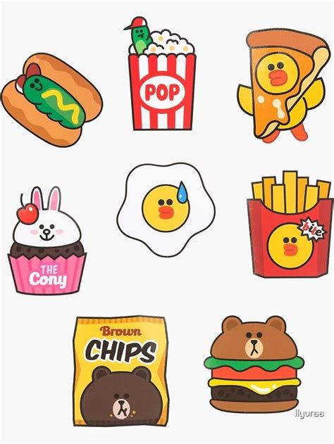 Line Friends Stickers for Sale | Line friends, Cute doodles, Cute drawings