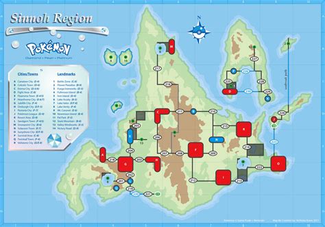 Sinnoh Map by cow41087 on DeviantArt