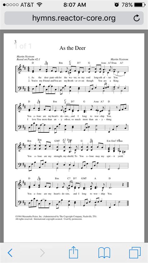 As The Deer Panteth Sheet Music - cloudshareinfo