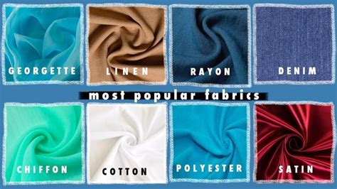 Fabric Types - Material for Sewing | Learning About Fabrics 2020 | Most ...