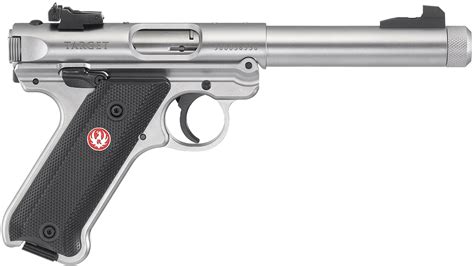 Ruger Mark IV Stainless Target 22LR Pistol 5.5\" Threaded Barrel 40126