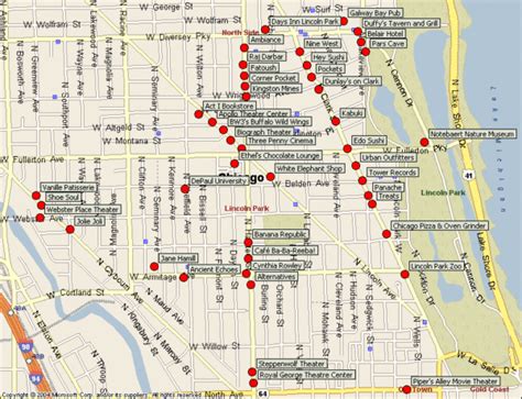 Lincoln Park Chicago Tourist Map - Lincoln Park Chicago • mappery