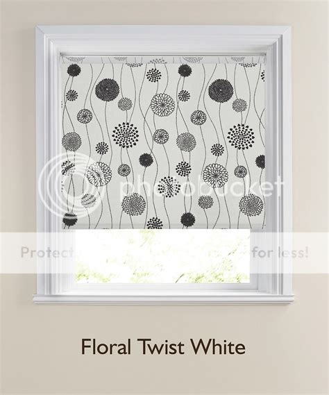 Floral Twist Patterned Roller Blinds - Made To Measure Floral Pattern ...