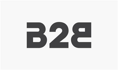 B2B business to business logo isolated on white background. 4702342 Vector Art at Vecteezy