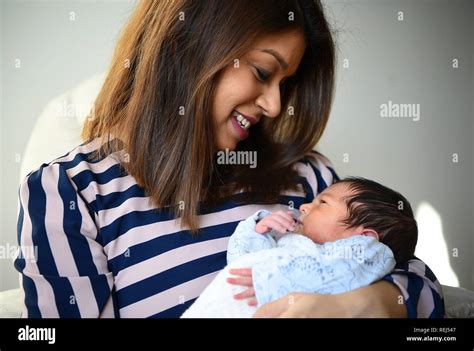 Tulip Siddiq, MP for Hampstead and Kilburn, with her newborn son ...