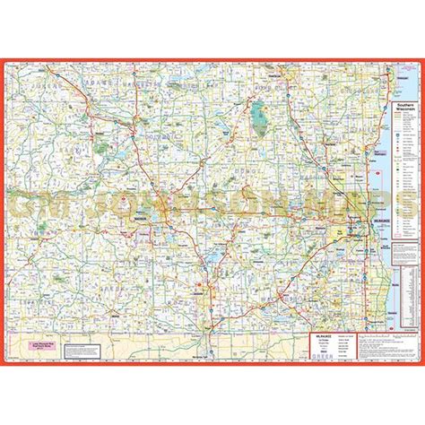 Wisconsin Southern, Wisconsin Regional Map - GM Johnson Maps