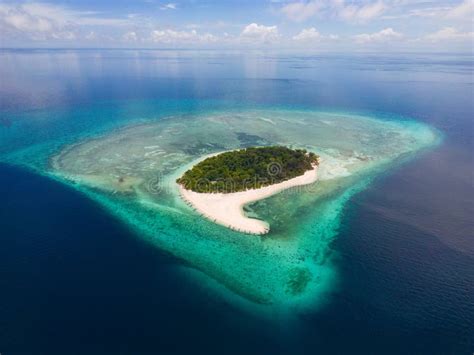 Aerial View of Mantigue Island, Camiguin in the Philippines Stock Photo ...