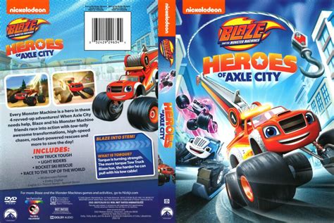 Blaze and the Monster Machines: Heroes of Axle City (2017) R1 DVD Cover - DVDcover.Com