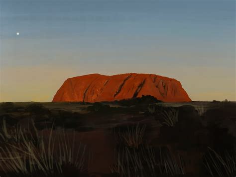 Uluru Colour Study by EdibleBucket on DeviantArt