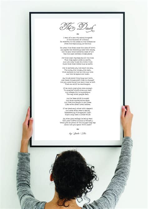 Printable The Dash Poem