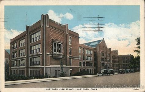 Hartford High School Connecticut Postcard