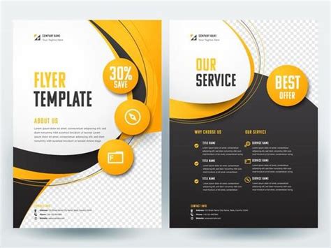 Flyer Design Vector Art, Icons, and Graphics for Free Download