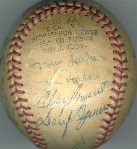 The Los Angeles Dodgers - Baseball Signed Circa 1961 with Cosigners ...