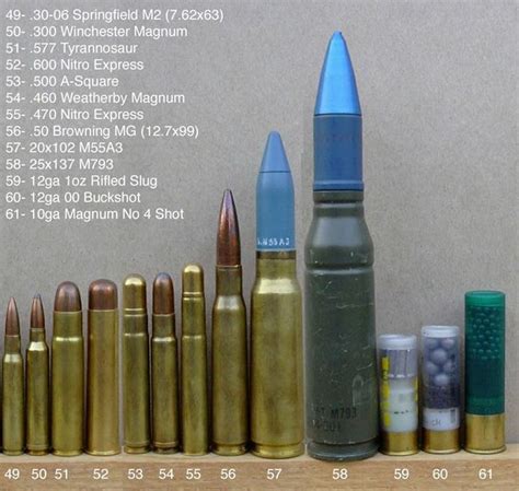 - Love Falls -: Different Bullets Of Different Guns Pictures..