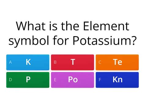 Elements - Quiz