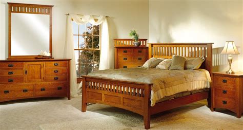 Mission Style Bedroom Sets / Mission Style Medium Oak Finish Bedroom w/Optional Items / View our ...