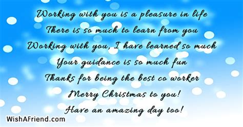 Christmas messages for Coworkers