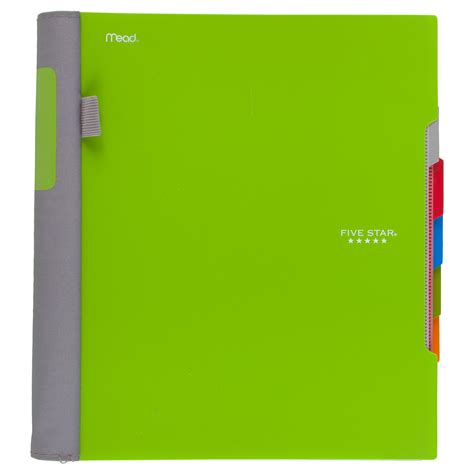 Five Star Advance 5 Subject College Ruled Notebook, Assorted (06326 ...