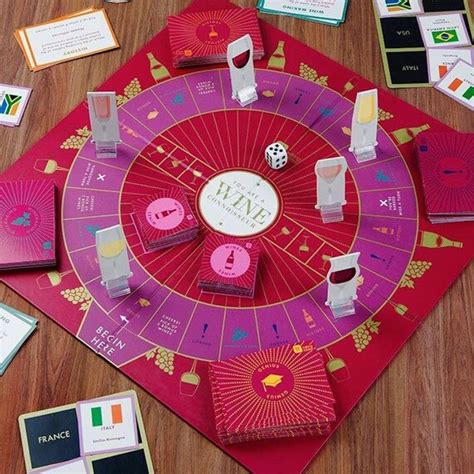 Wine Board Game Adult Party Drinking Board Game Family Games | Etsy