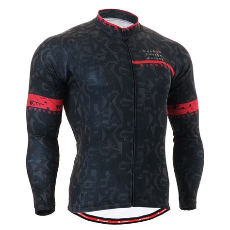 Men's Cycling Jersey Long Sleeve Black Road Bike Shirt MTB Bicycle wear Specialized Cycling ...