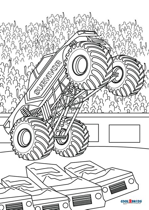 Megalodon Monster Truck Coloring Page | The Best Porn Website