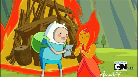 Adventure Time Anime Finn And Flame Princess Kiss