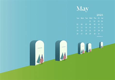 May 2024 Desktop Wallpaper Calendar - Rivy Vinita