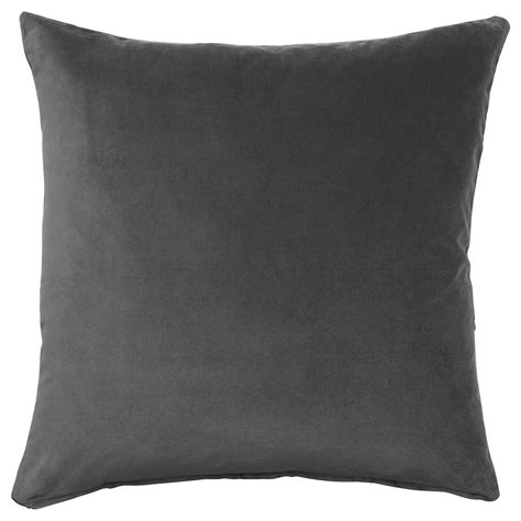 SANELA cushion cover, dark gray, 26x26" - IKEA