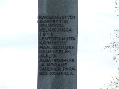 The Finnish Airforce 1. airbase memorial