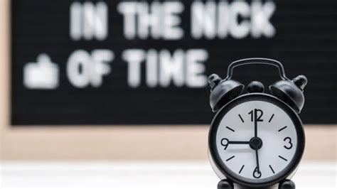 Is it knick of time or nick of time? Which is correct? - One Minute English