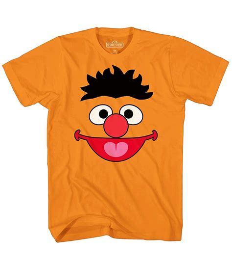 Sesame Street - Sesame Street Ernie Face Tee Funny Humor Pun Adult Mens ...