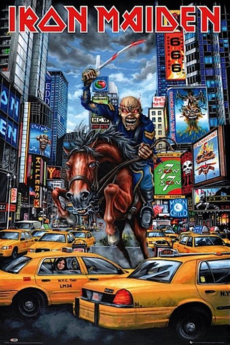 Iron Maiden- New York Poster - TshirtNow.net | Iron maiden posters ...