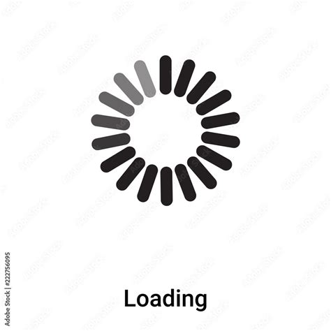 Loading icon vector isolated on white background, logo concept of Loading sign on transparent ...