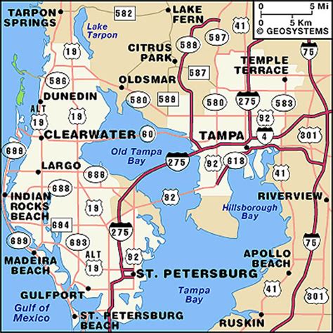 tampa bay cities map - The Adventures of Accordion Guy in the 21st Century