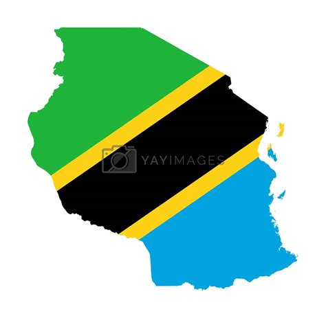 Tanzania flag on map by speedfighter Vectors & Illustrations with ...