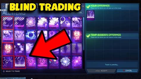 Black Market Blind Trading!😱(Rocket League) - YouTube