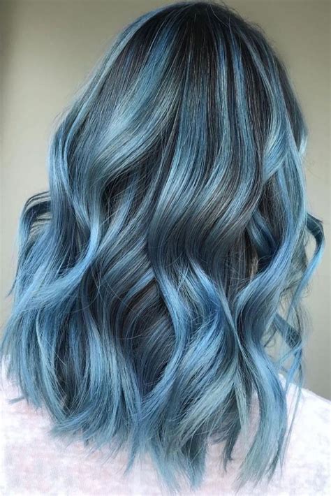 Pin by Noreen Marsh on hair in 2021 | Blue hair highlights, Short hair highlights, Hair inspo color