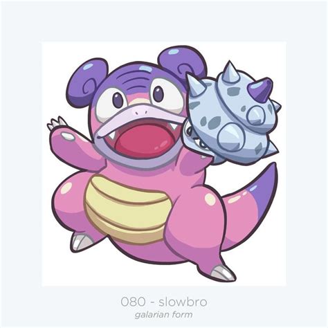 National Pokedex on Instagram: “080 - Slowbro (Galarian Form) I accidentally drew megaman. # ...