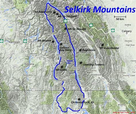 SELKIRK MOUNTAIN RANGE | only where you have walked have you been